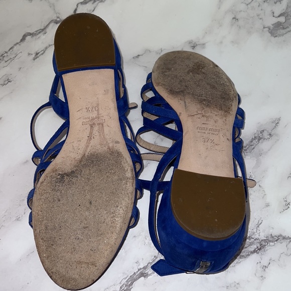 Miu Miu Strappy Suede Flat Sandals - Picture 5 of 6